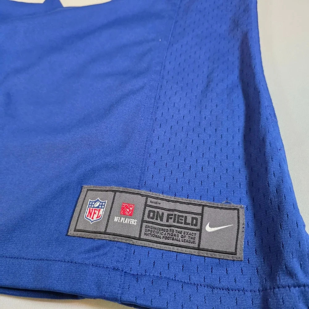 Nike On Field NY Giants Eli Manning 10 Royal Blue Football Jersey Youth Medium